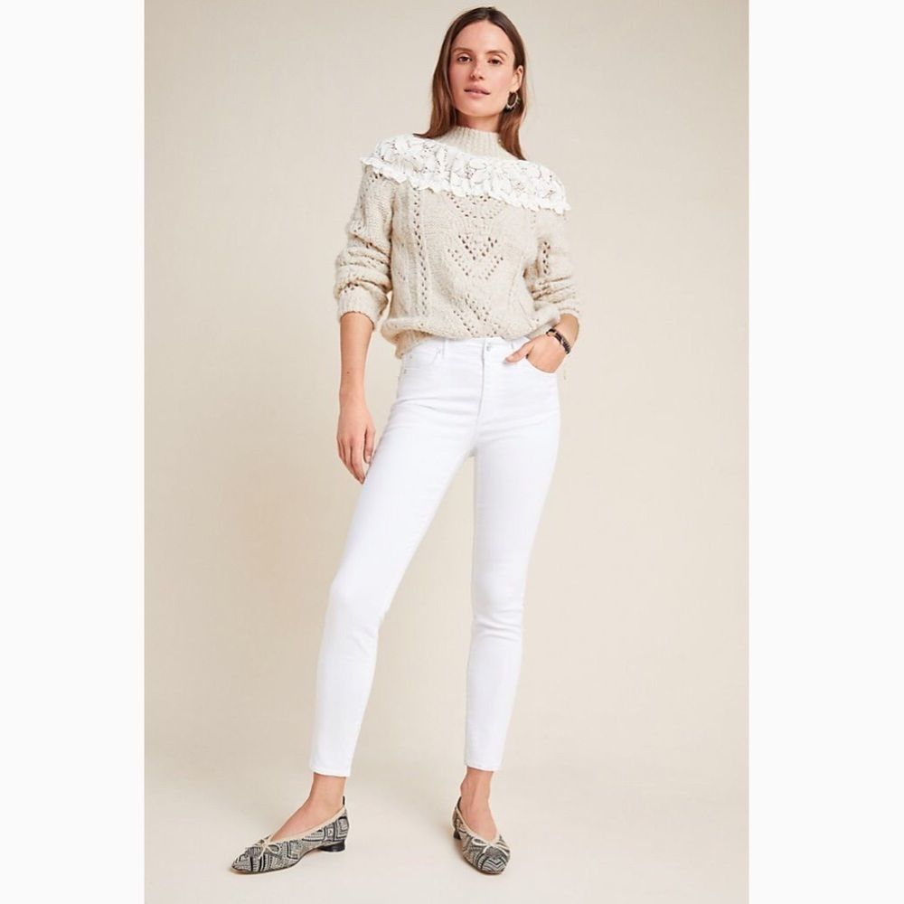 ANTHROPOLOGIE| Ella Moss Mid-Rise Skinny Ankle Jeans